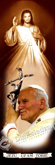 Święty Jan Paweł II - Baner religijny - 02 - 110x310 cm