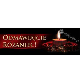 Nabożeństwa różańcowe - 02 - Baner religijny - 310x110 cm