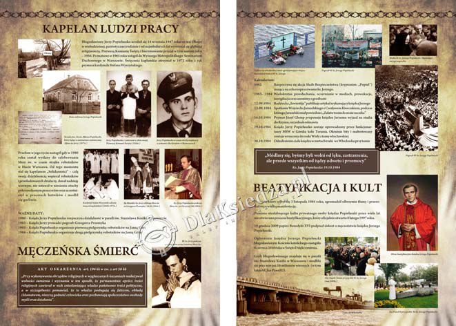 Patron Szkoły - Wystawa - Błogosławiony Ksiądz Jerzy Popiełuszko