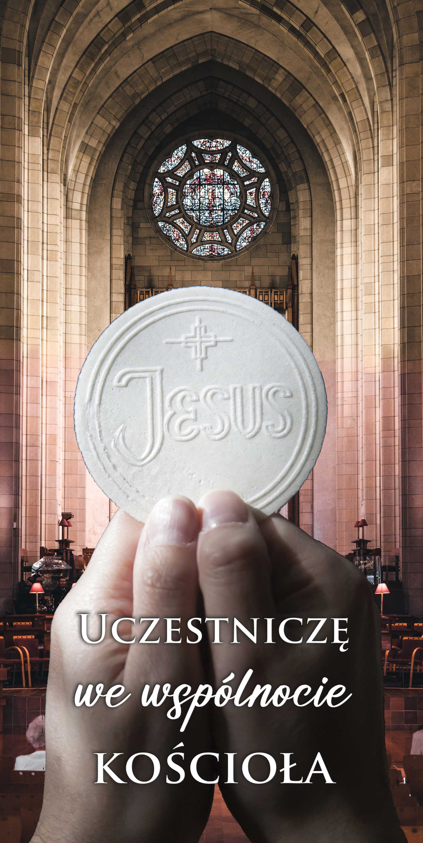 Uczestniczę we Wspólnocie Kościoła - 03 - Baner religijny - 110 x 220 cm