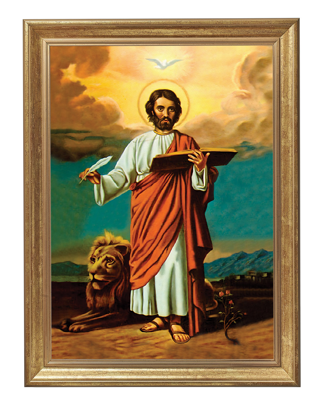 Obraz w rozmiarze 50x70 cm oprawiony w ramę B. Szerokość ramy to ok. 5 cm.