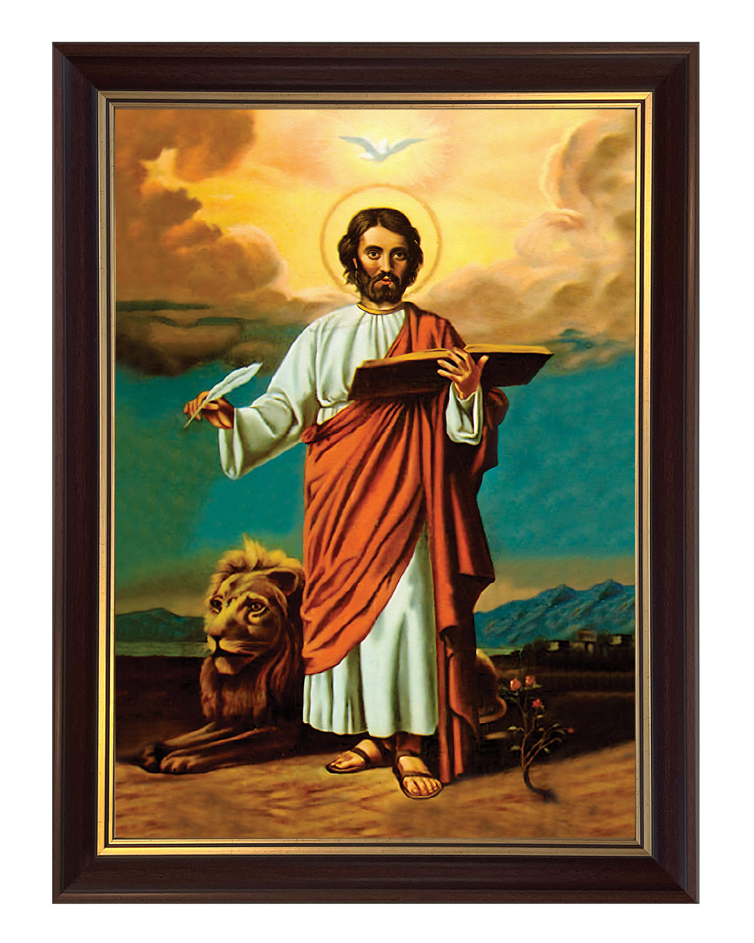 Obraz w rozmiarze 50x70 cm oprawiony w ramę C1. Szerokość ramy ok. 5 cm.