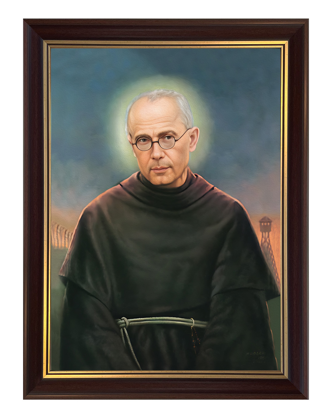 Obraz w rozmiarze 50x70 cm oprawiony w ramę C1. Szerokość ramy ok. 5 cm.