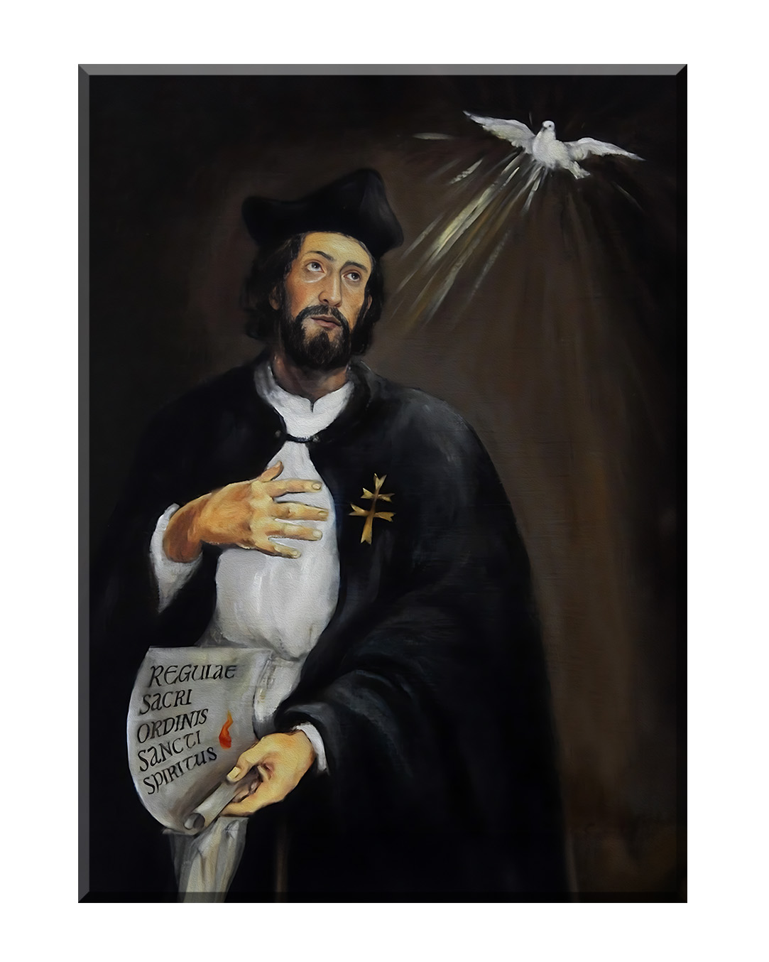 Obraz nieoprawiony w ramę.