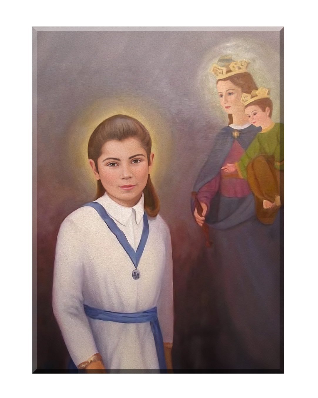 Obraz nieoprawiony w ramę.