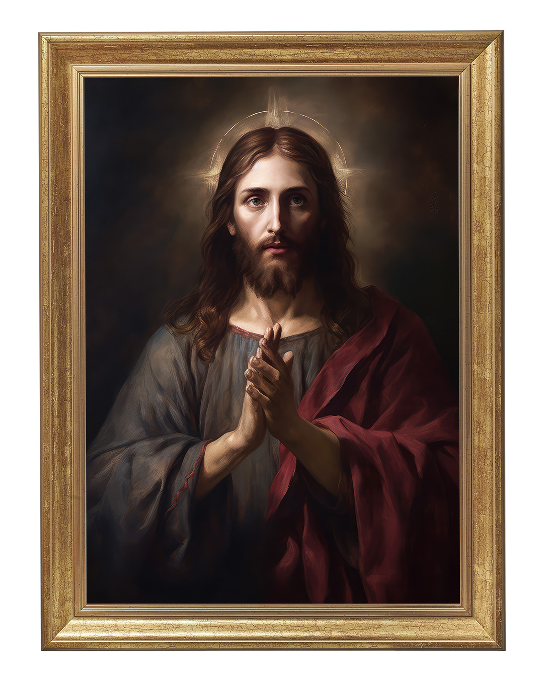 Obraz w rozmiarze 50x70 cm oprawiony w ramę B. Szerokość ramy ok. 5 cm.