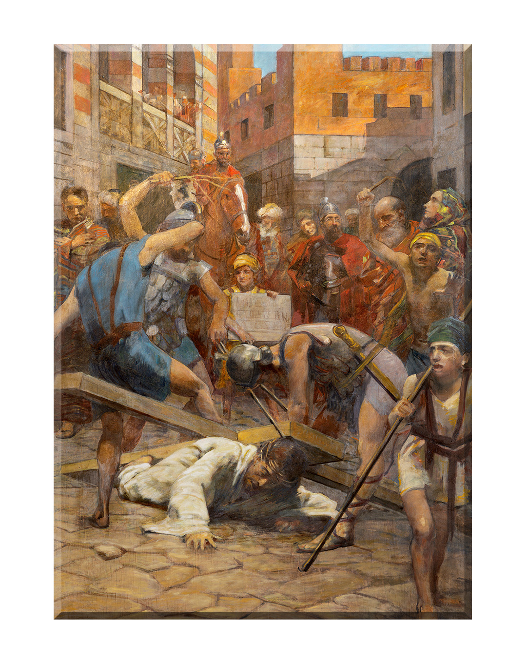 Obraz nieoprawiony w ramę.