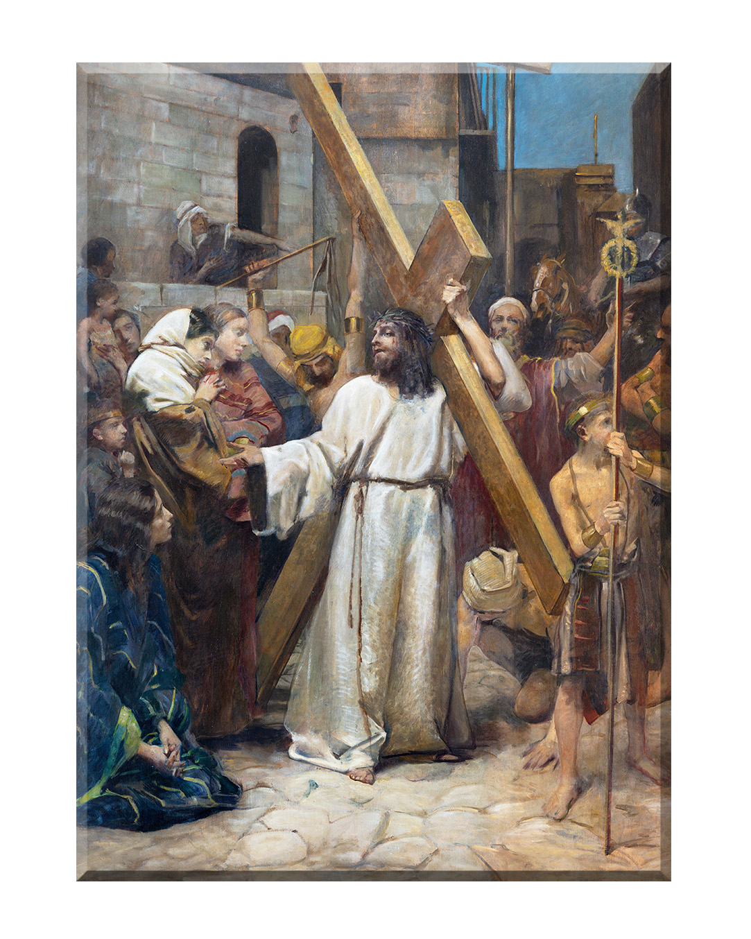 Obraz nieoprawiony w ramę.