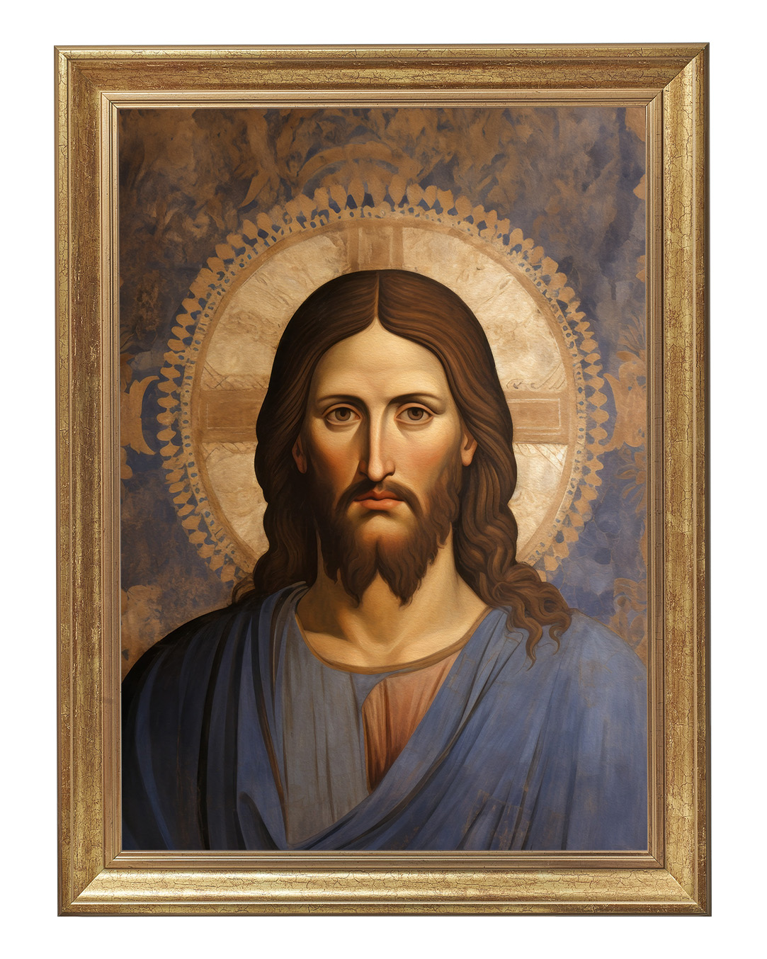 Obraz w rozmiarze 50x70 cm oprawiony w ramę B. Szerokość ramy: 5 cm.
