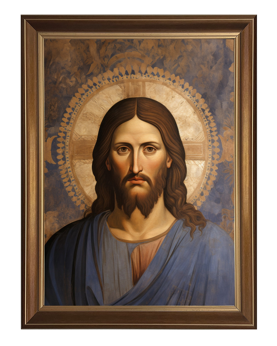 Obraz w rozmiarze 50x70 cm oprawiony w ramę D. Szerokość ramy: 5 cm.
