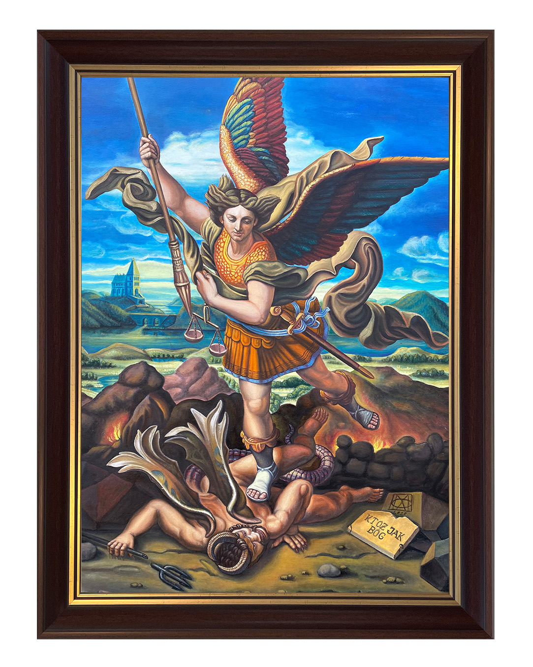 Obraz w rozmiarze 50x70 cm oprawiony w ramę C1. Szerokość ramy: 5 cm.