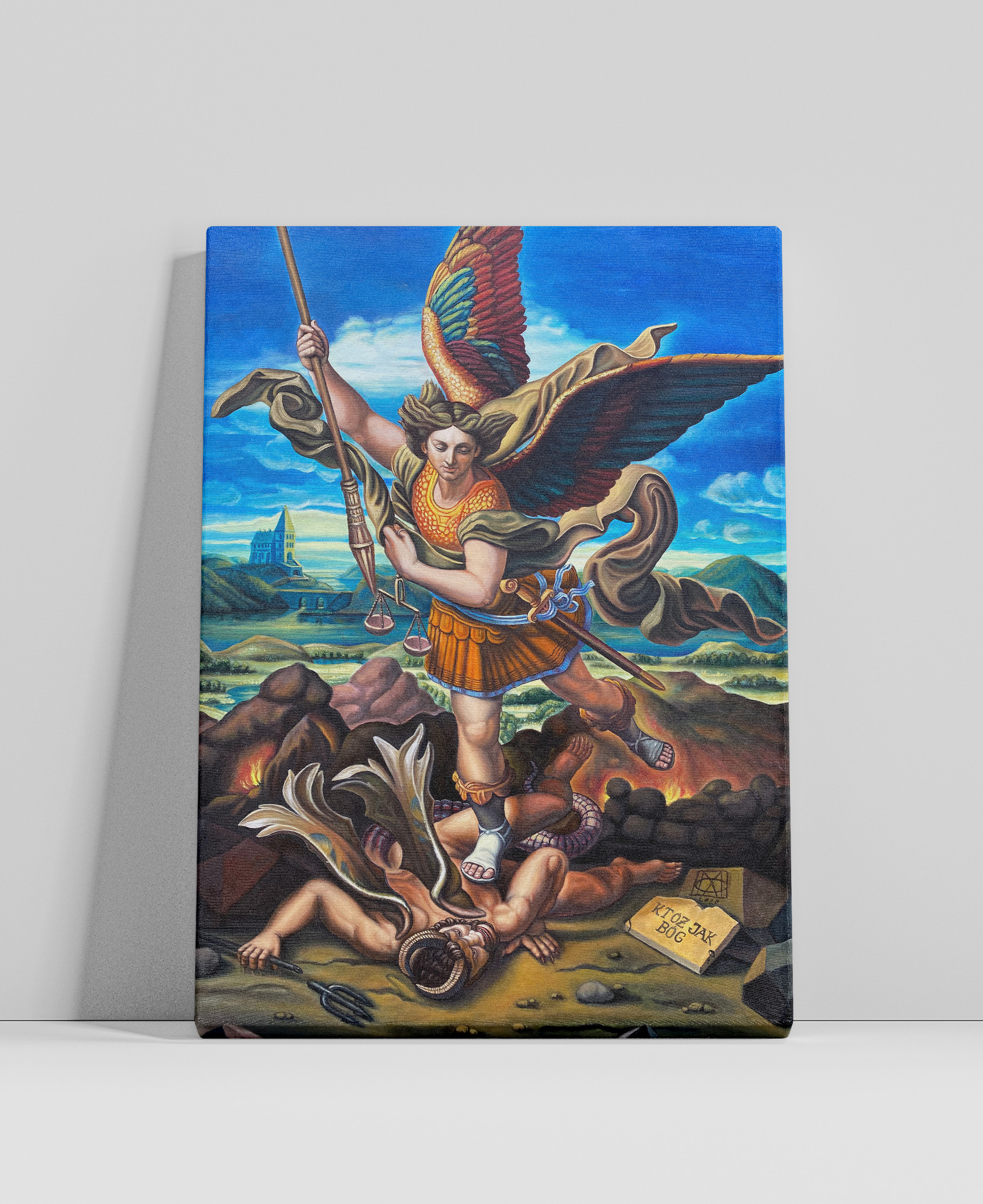 Obraz Świętego Archanioła Michała na płótnie.