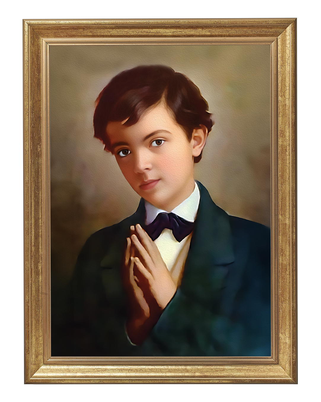 Obraz w rozmiarze 50x70 cm oprawiony w ramę B. Szerokość ramy: 5 cm.