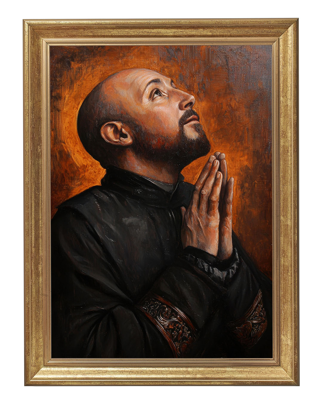 Obraz w rozmiarze 50x70 cm oprawiony w ramę B. Szerokość ramy: 5 cm.