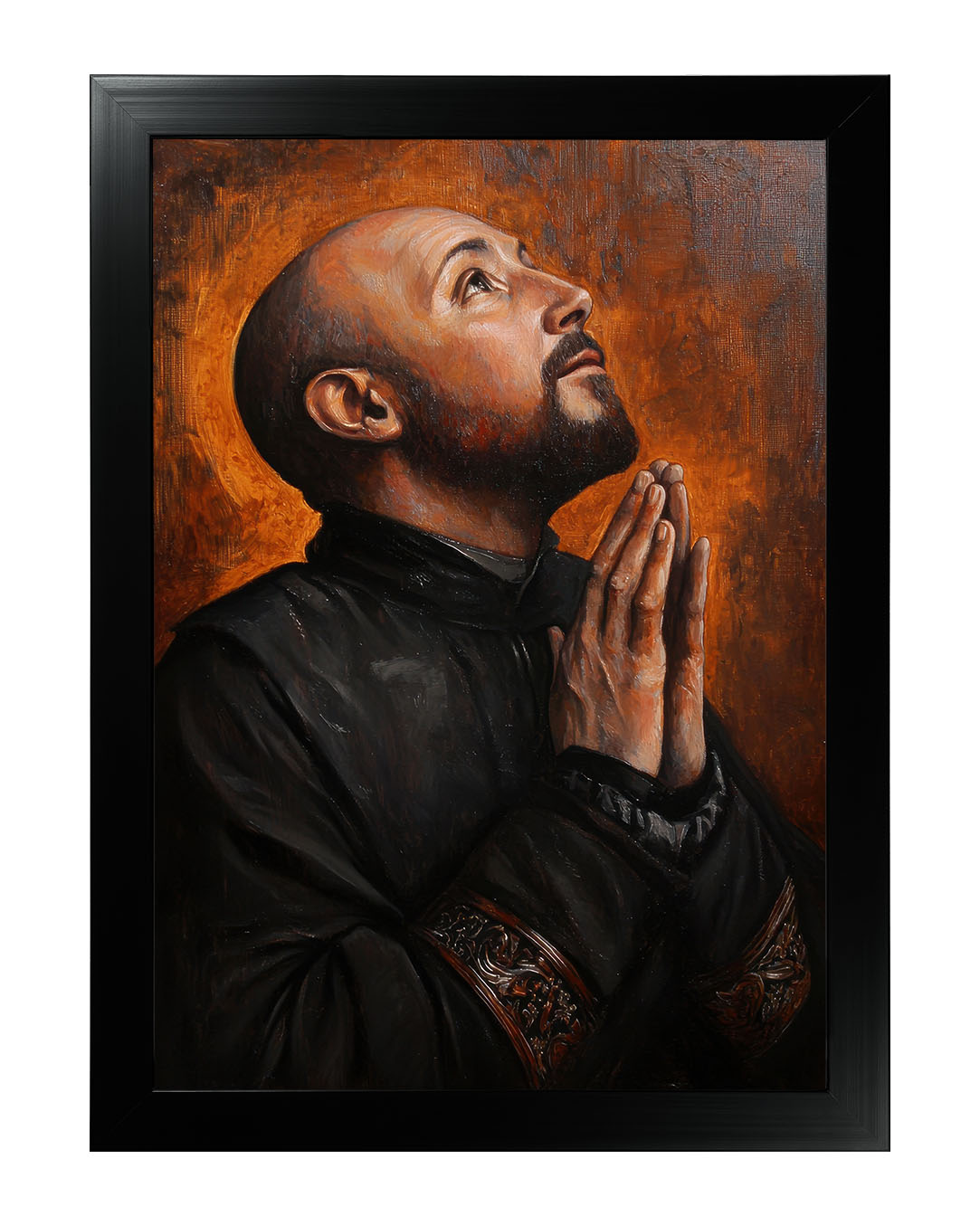 Obraz w rozmiarze 50x70 cm oprawiony w ramę E w kolorze czarnym. Szerokość ramy: 4,5 cm.