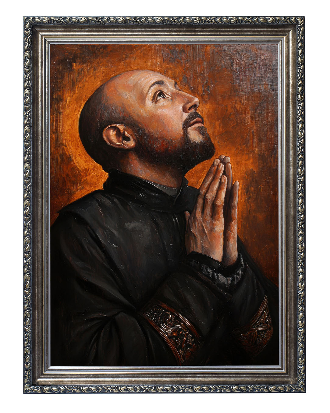 Obraz w rozmiarze 50x70 cm oprawiony w ramę G w kolorze srebrnym. Szerokość ramy: 6 cm.