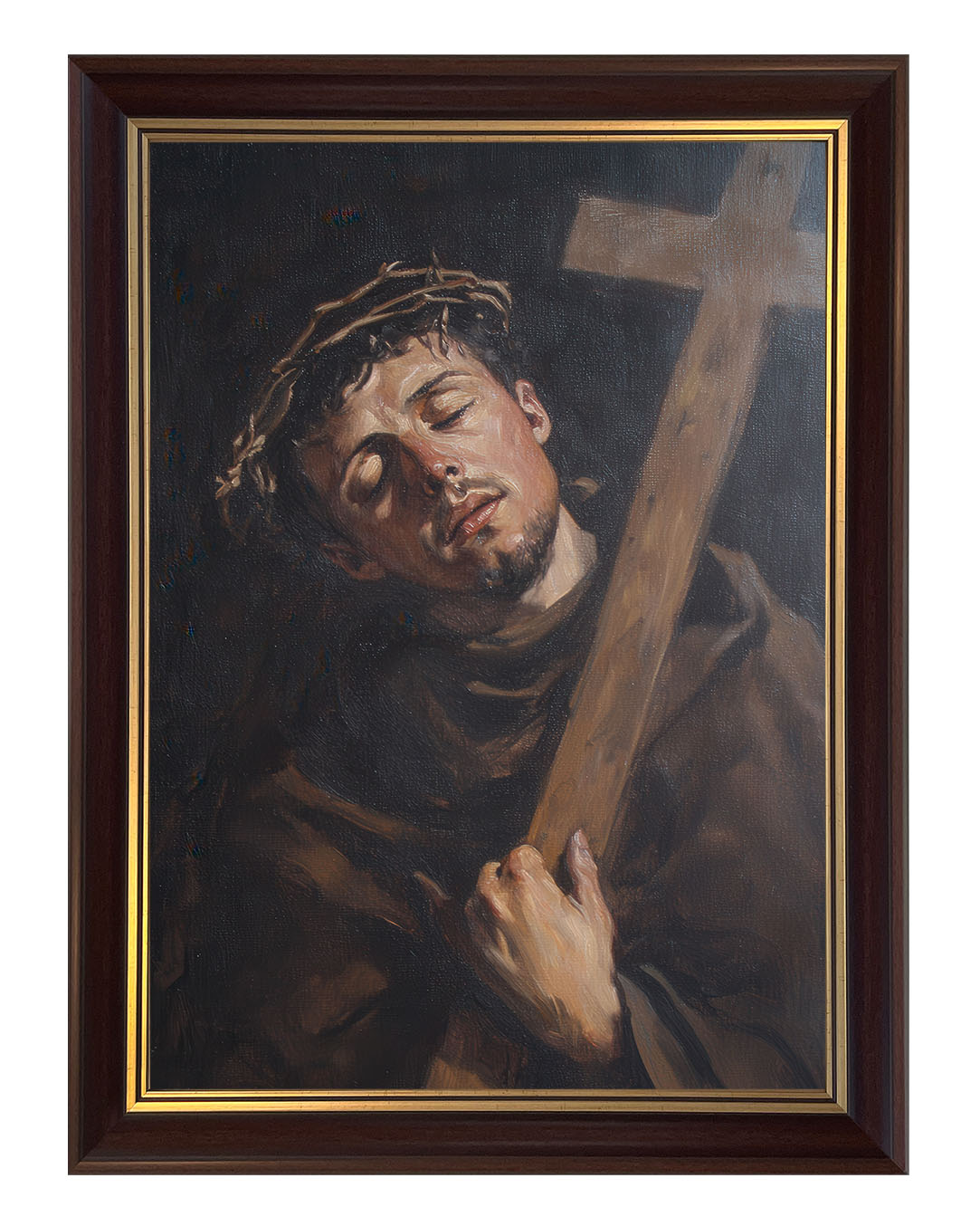 Obraz w rozmiarze 50x70 cm oprawiony w ramę C1. Szerokość ramy: 5 cm.