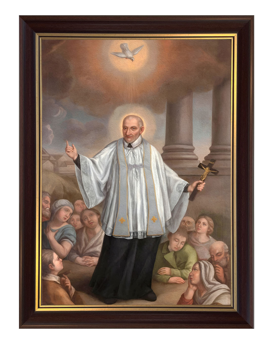 Obraz w rozmiarze 50x70 cm oprawiony w ramę C1. Szerokość ramy: 5 cm.