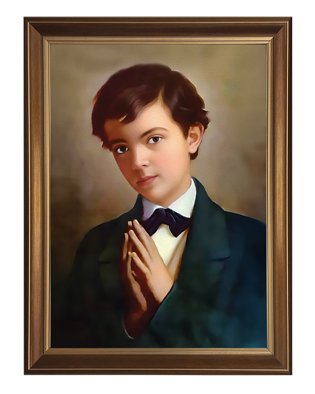 Obraz w rozmiarze 50x70 cm oprawiony w ramę D. Szerokość ramy: 5 cm.