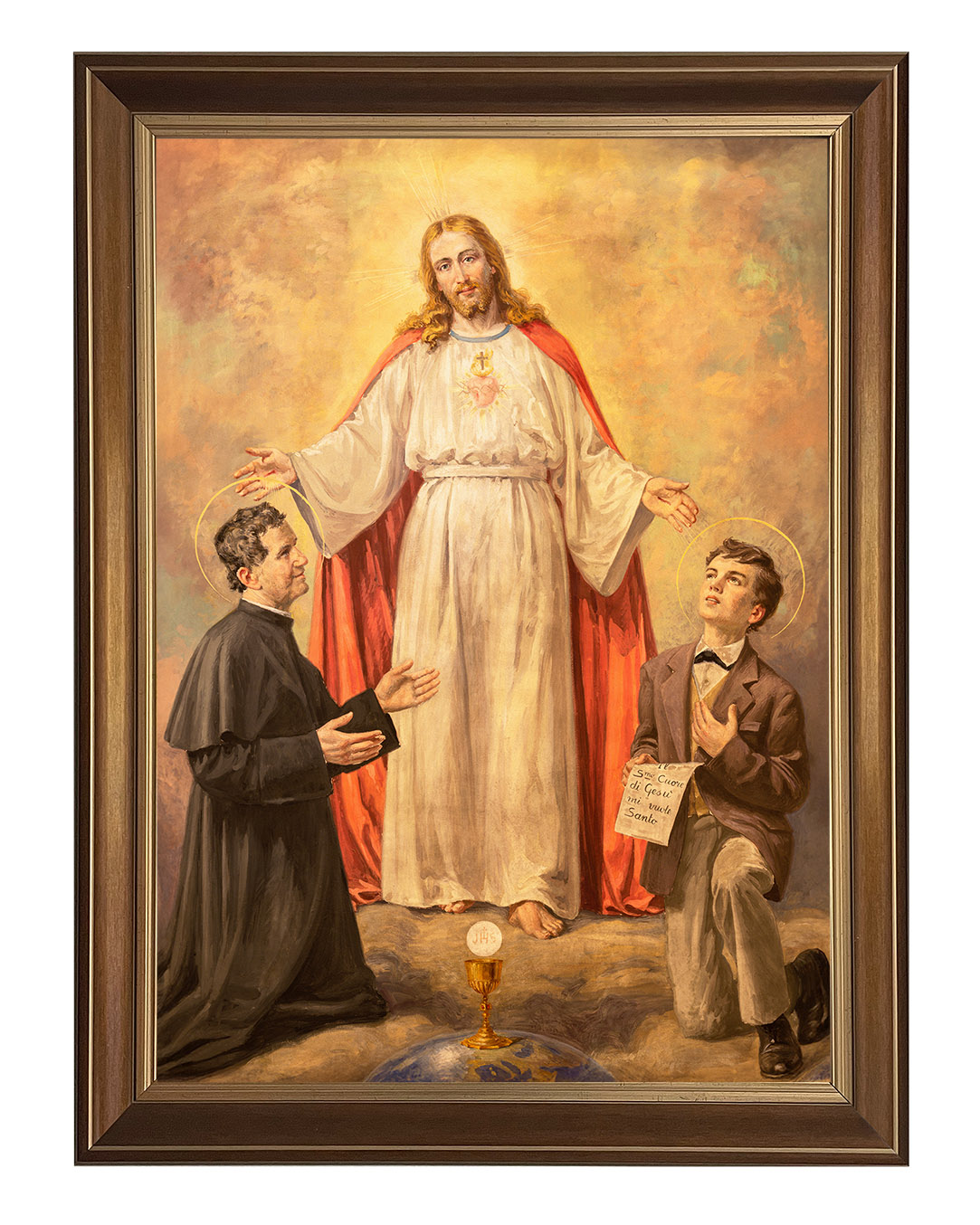Obraz w rozmiarze 50x70 cm oprawiony w ramę D. Szerokość ramy: 5 cm.