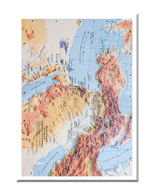 Bliski Wschód w czasach imperium asyryjskiego - mapa edukacyjna 6