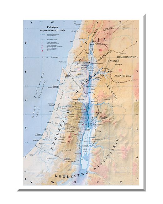 Palestyna za panowania Heroda - mapa edukacyjna 12