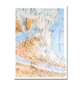 Szlak wyjścia Izraelitów z Egiptu - mapa edukacyjna 2