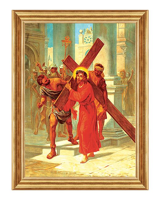 Jezus bierze krzyż na swoje ramiona - Stacja II - Lubaczów I