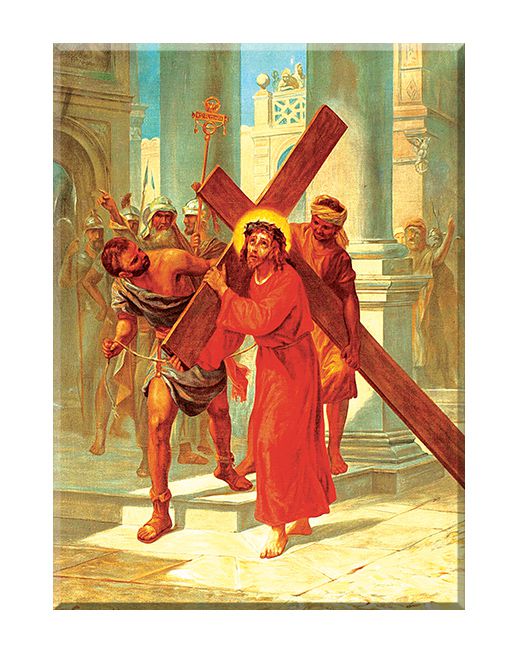 Jezus bierze krzyż na swoje ramiona - Stacja II - Lubaczów I