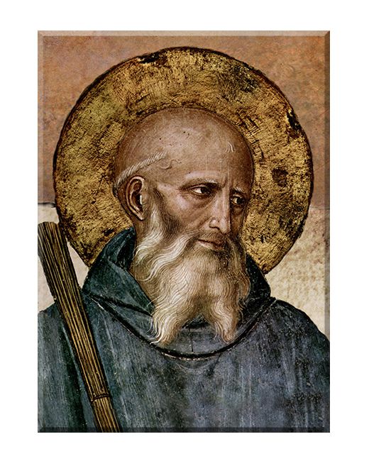 Święty Benedykt z Nursji - Obraz religijny na płótnie