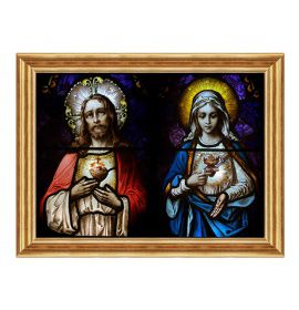Serce Jezusa - Serce Maryi - Matka Boża i Jezus - 02 - Obraz religijny