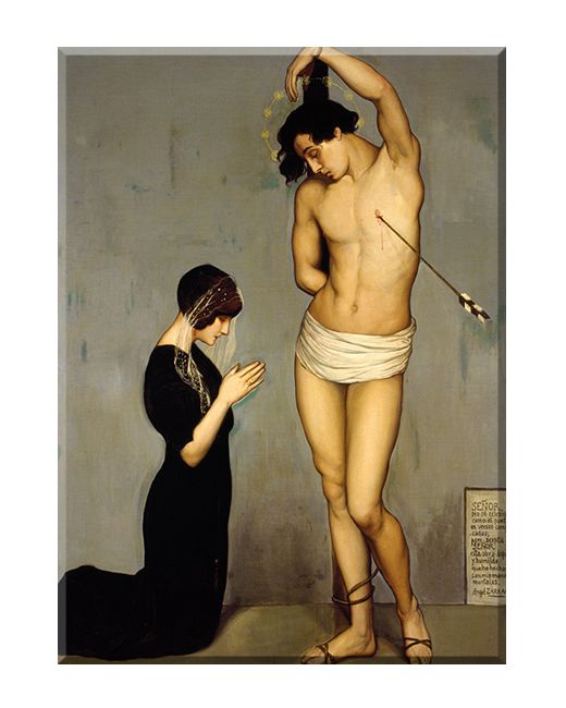 Święty Sebastian - Patron od epidemii - 05 - Obraz religijny