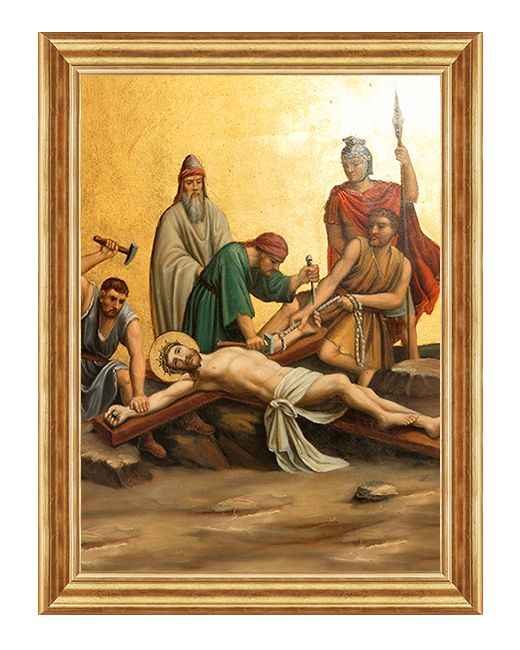 Jezus przybity do krzyża - Stacja XI - Francja, Avinion