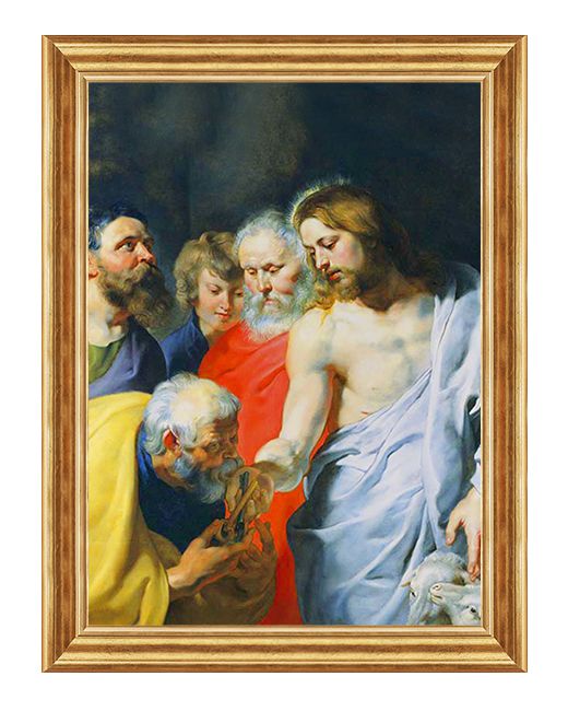 Święty Piotr Apostoł z Jezusem - 05 - Obraz religijny