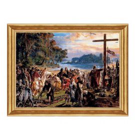 Zaprowadzenie chrześcijaństwa - Jan Matejko - Fragment - Obraz patriotyczny