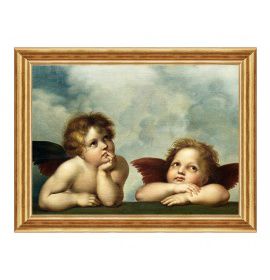 Aniołki - Madonna Sykstyńska - Fragment - Raphael Sanzio - 106 - Obraz religijny