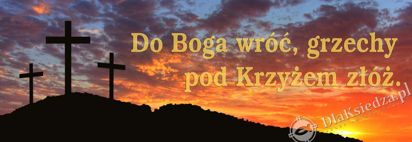 Wielki Post - 05 - Baner religijny - 235x80 cm