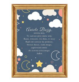 Aniele Boży - 01 - Obraz z modlitwą dla dziecka