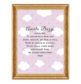 Aniele Boży - 04 - Obraz z modlitwą dla dziecka