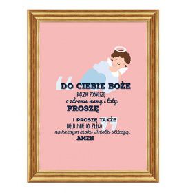 Do Ciebie Boże - 02 - Obraz z modlitwą dla dziecka