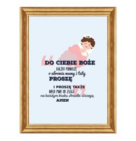 Do Ciebie Boże - 03 - Obraz z modlitwą dla dziecka