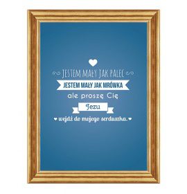 Jestem mały jak palec - 06 - Obraz z modlitwą dla dziecka