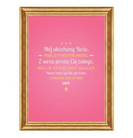 Mój ukochany Boże - 05 - Obraz z modlitwą dla dziecka