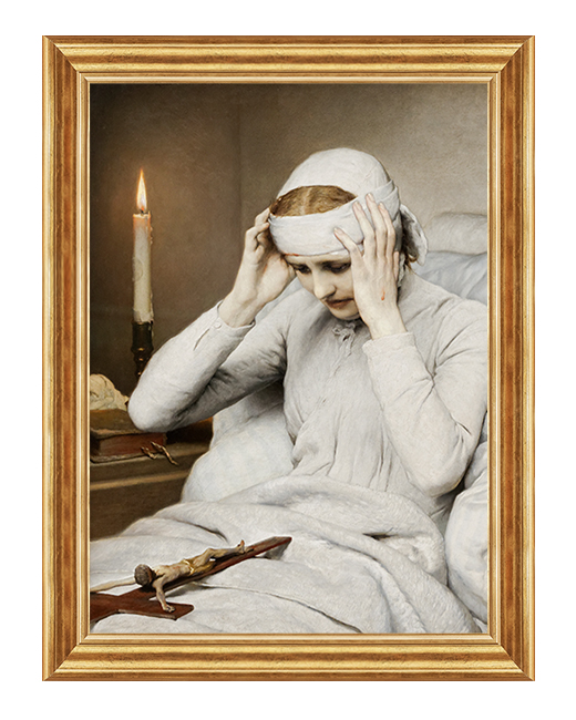 Błogosławiona Anna Katarzyna Emmerick - 01 - Obraz na płótnie