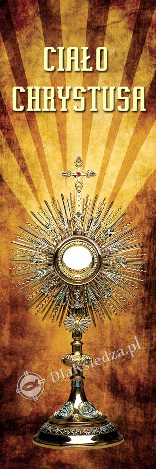 Boże Ciało - 61 - Baner Religijny - 110x310 cm