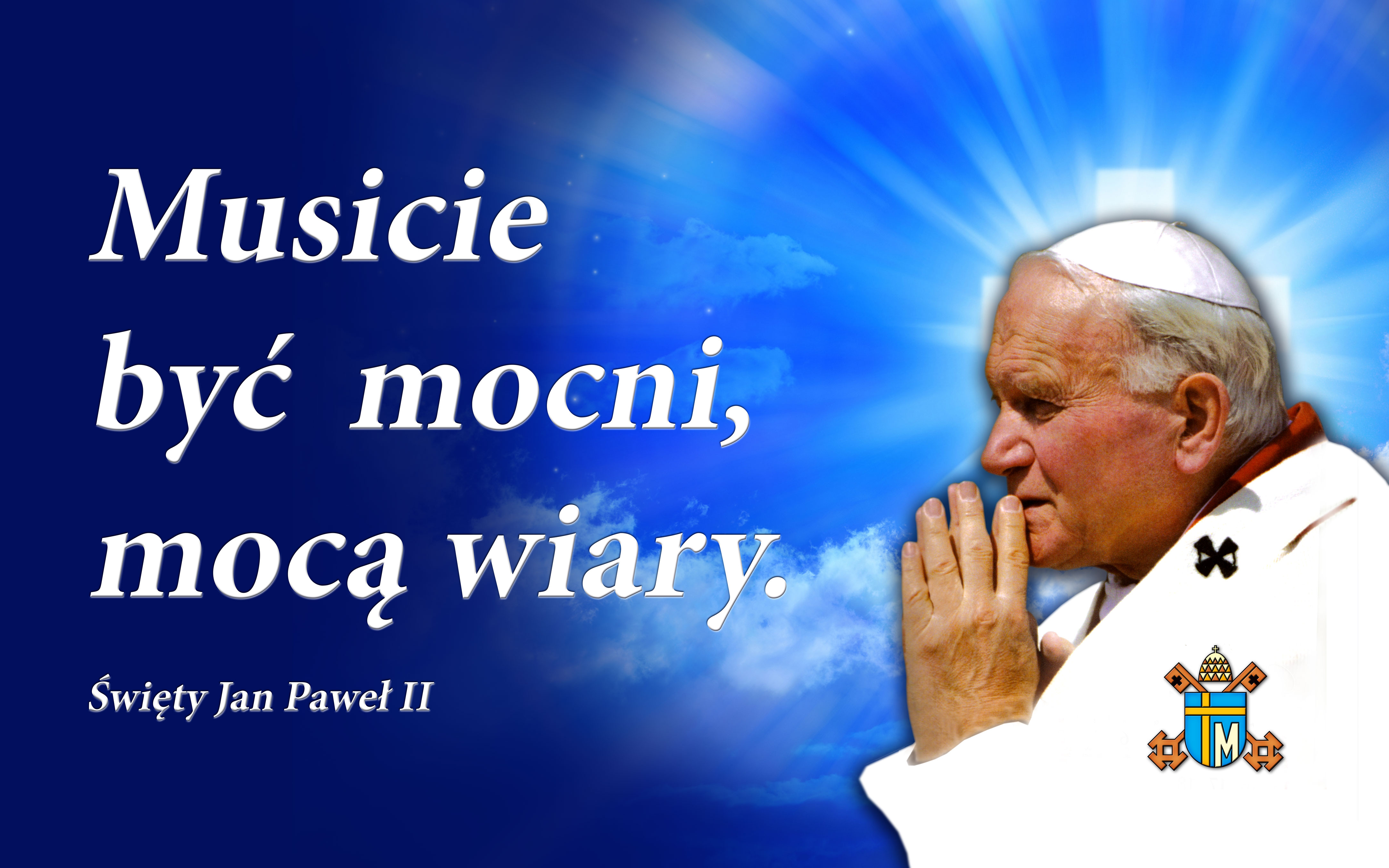 Święty Jan Paweł II - Baner religijny - 01 - 160x100 cm