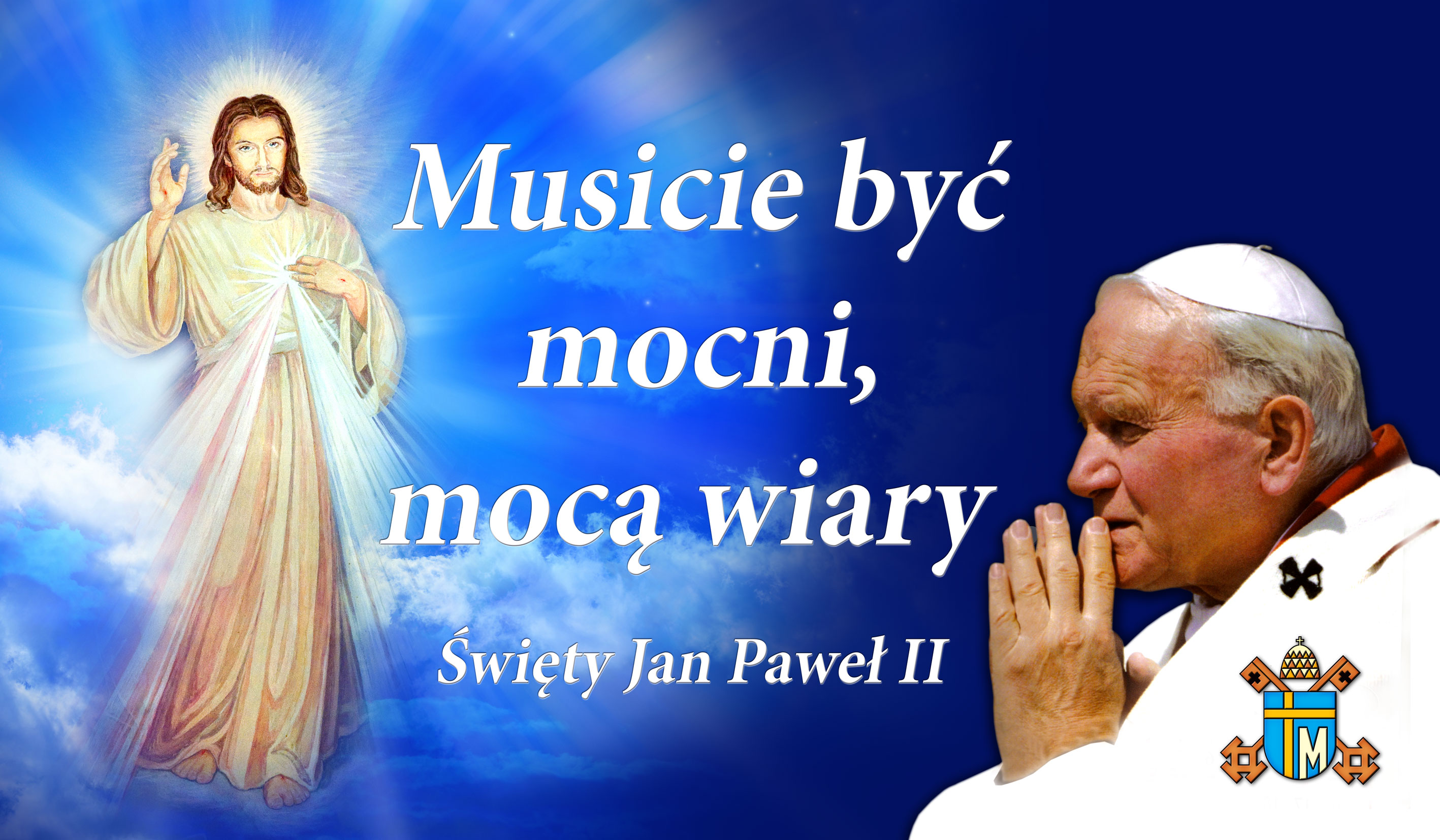 Święty Jan Paweł II - Baner religijny - 11 - 360x210 cm