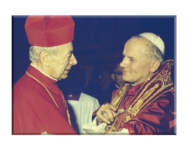 Święty Jan Paweł II i Kardynał Stefan Wyszyński - 02 - Obraz religijny