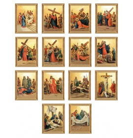 Komplet 14 stacji <b>40x60 w ramie B</b> - Francja, Avinion - Droga krzyżowa