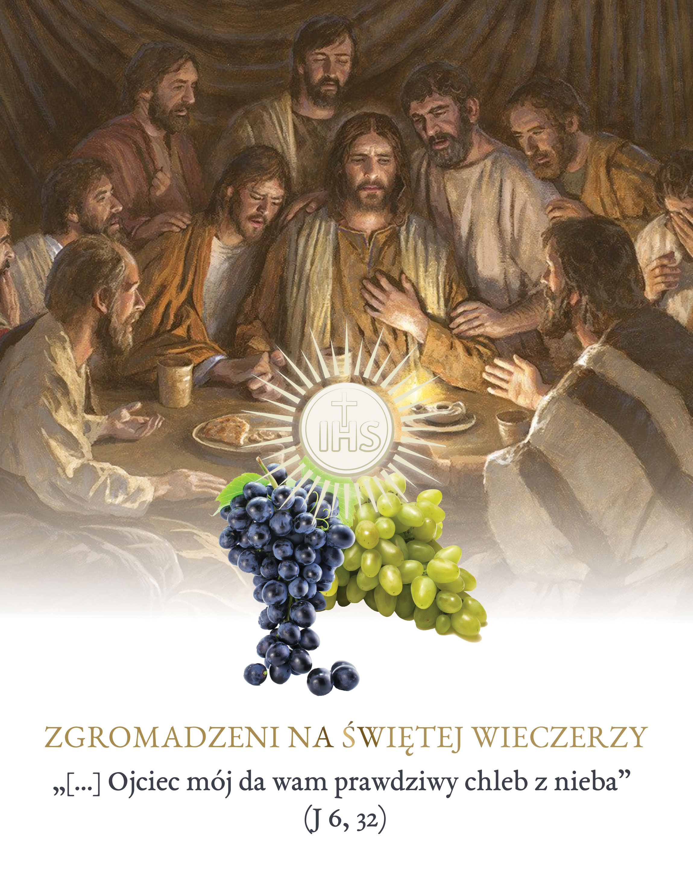Zgromadzeni na świętej wieczerzy - 01 - Baner religijny - 145x185
